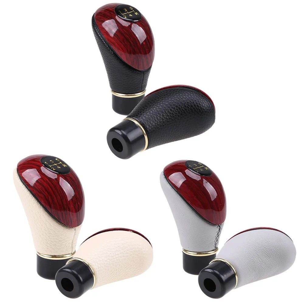 Durable Gear Stick Manual 5 Speed Wooden Gear Stick Knob Lever Gear Knob Manual Gear Lever Car Shift Knob Car Accessories