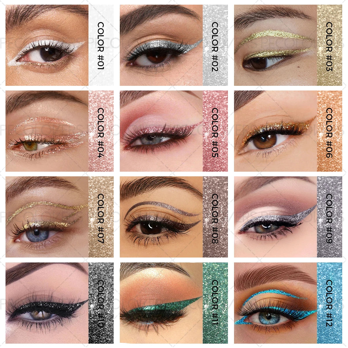 Pearl Diamond Eyeliner Liquid,Sparkling Eye Shadow,Everyday Makeup, Highshine Finish,Waterproof Makeup