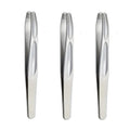 Stainless Steel Eyebrow Clips for Precision Beard and Mustache Trimming Gentle on Light Beige Round Head Tweezers