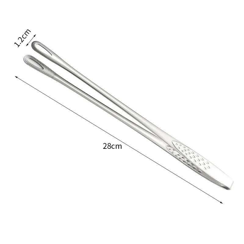 Pinzas de cocina para barbacoa, pinzas de cocina de acero inoxidable, pinzas para ensalada, carne, alimentos, utensilios de buffet, barbacoa, gadgets de cocina