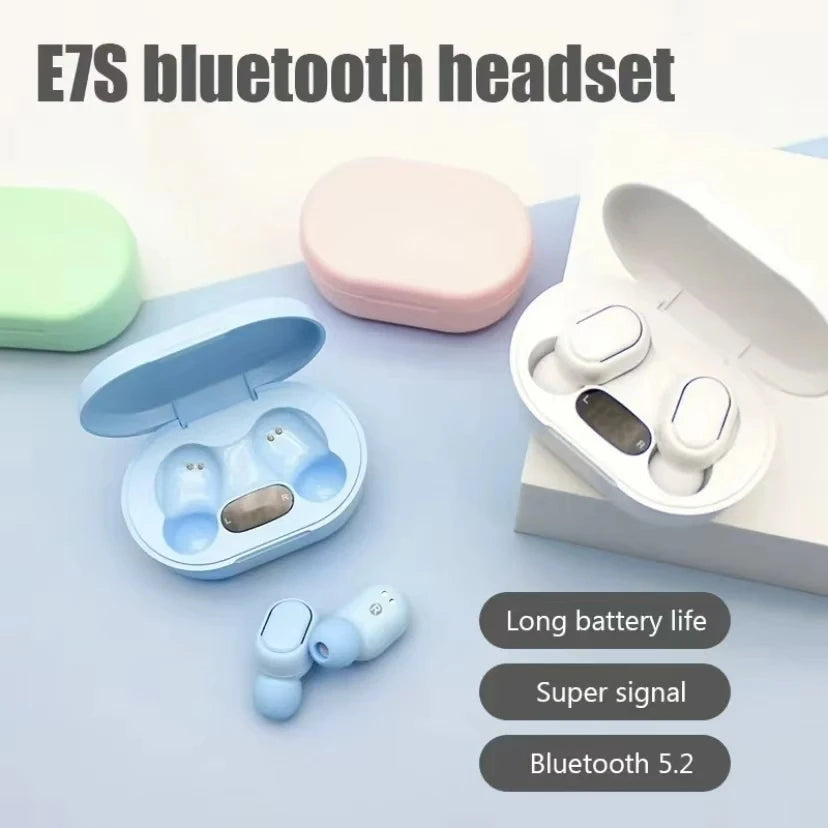 E7S TWS Wireless Headphones Bluetooth Earphone Control Sport Headset Waterproof Microphone Music Earphone Work On All Smartphone