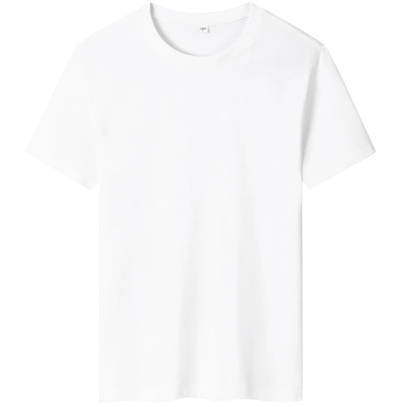 2025 New Men's Korean Casual Cotton Short Sleeved Round Neck T-shirt Summer Fashionable and Comfortable Versatile Top