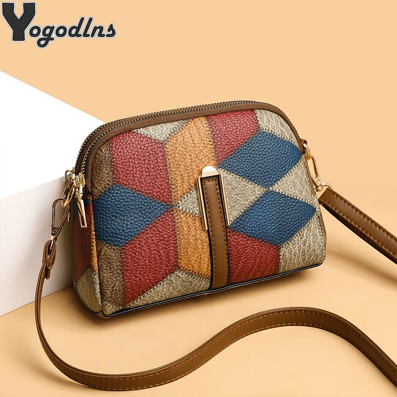 Crossbody Shoulder Bag High Quality PU Leather Small Handbag Summer Women's Luxury Design Shell Bag Female Crossbody Bag Tote
