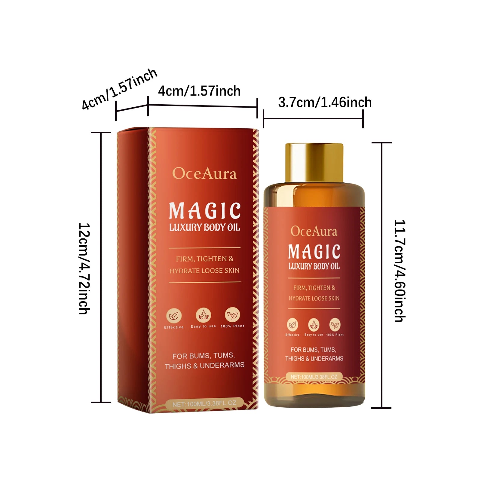 Body Firming Oil Sooth Dry Rough Repair Damaged Skin Hydrating Lighten Fine Line Shrink Pores Skin Care Serum Muscle Massage Oil