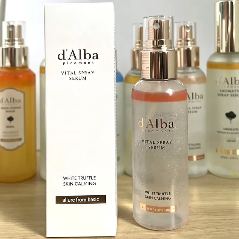 Fashion D‘alba White Truffle Essence Spray Hydrates Moisturizes Relieves Dryness Soothes and Sensitivity Firms Brighten Skincare