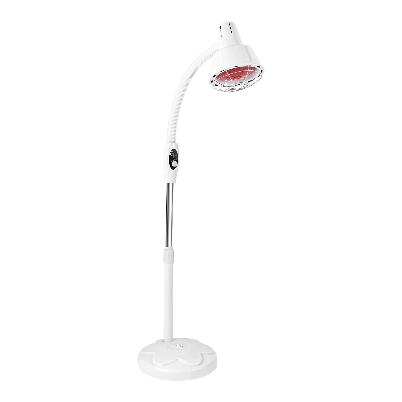 275W Adjustable Infrared Heat Lamp for Muscle&Joint Pain Relief, 360° Rotatable Infrared Baking Light, 0-115℃ Temp Control