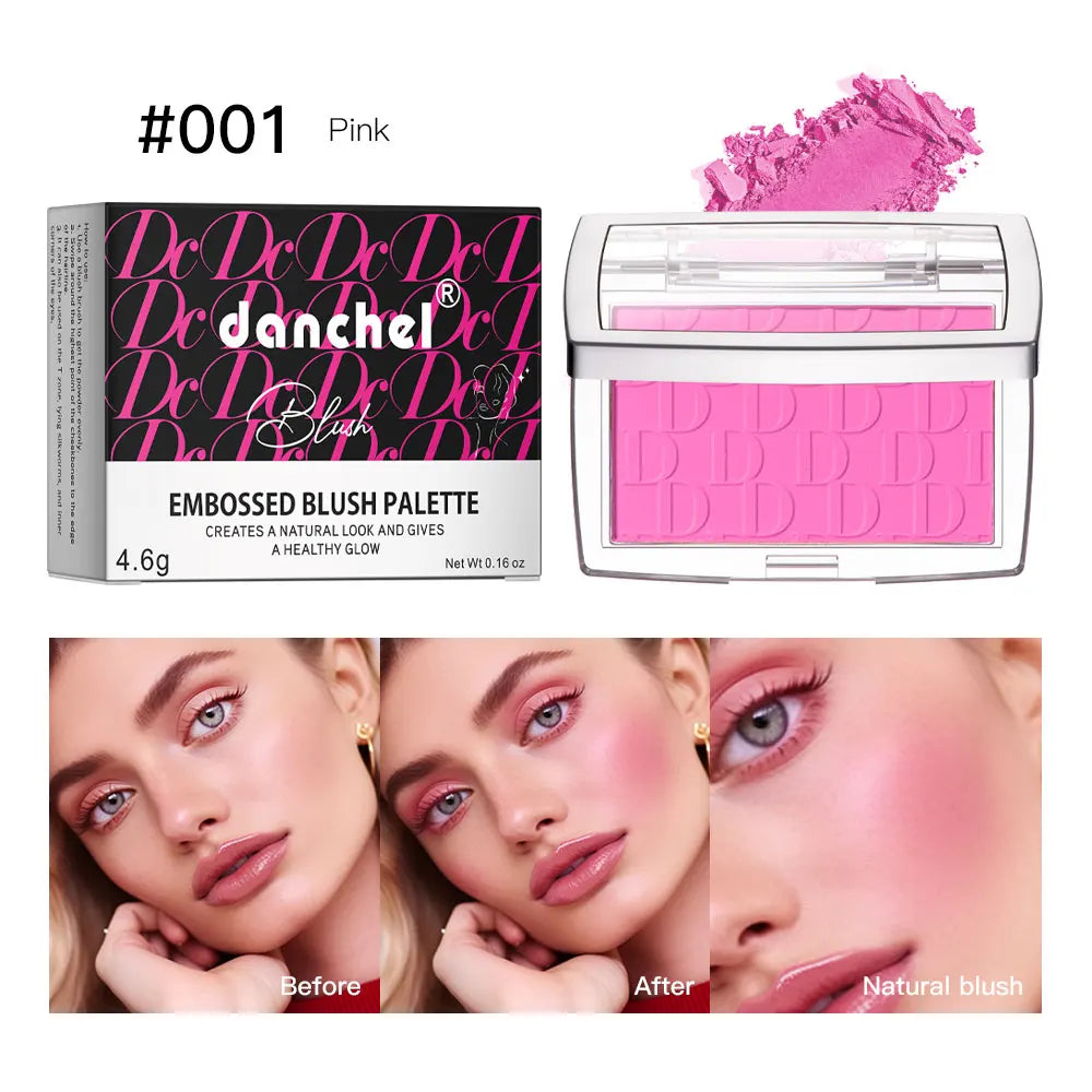 Matte Face Blush Powder For Women Natural Cheek Tint Brighten Contour Soft Pink Glow
