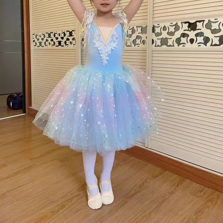 Dance Costumes Girls Dresses Cosplay Girl Ballet Leotards Baby Outfit Vestidos Summer Children Ballet Dress Tutu Kids Clothes