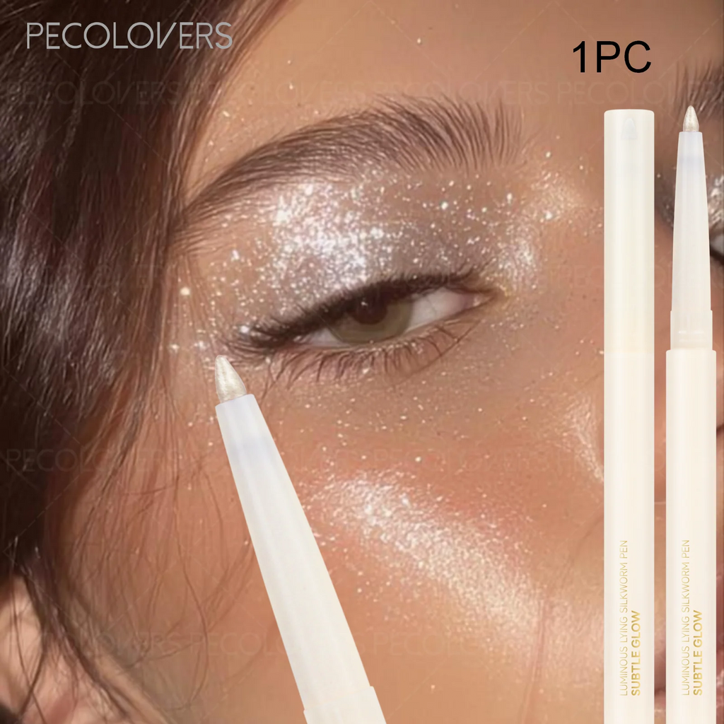 1 pc Smooth Nib Lying Silkworm Pen, Waterproof and Long-Lasting, Multi-Functional Lying Silkworm Pen, Eye Cosmetics