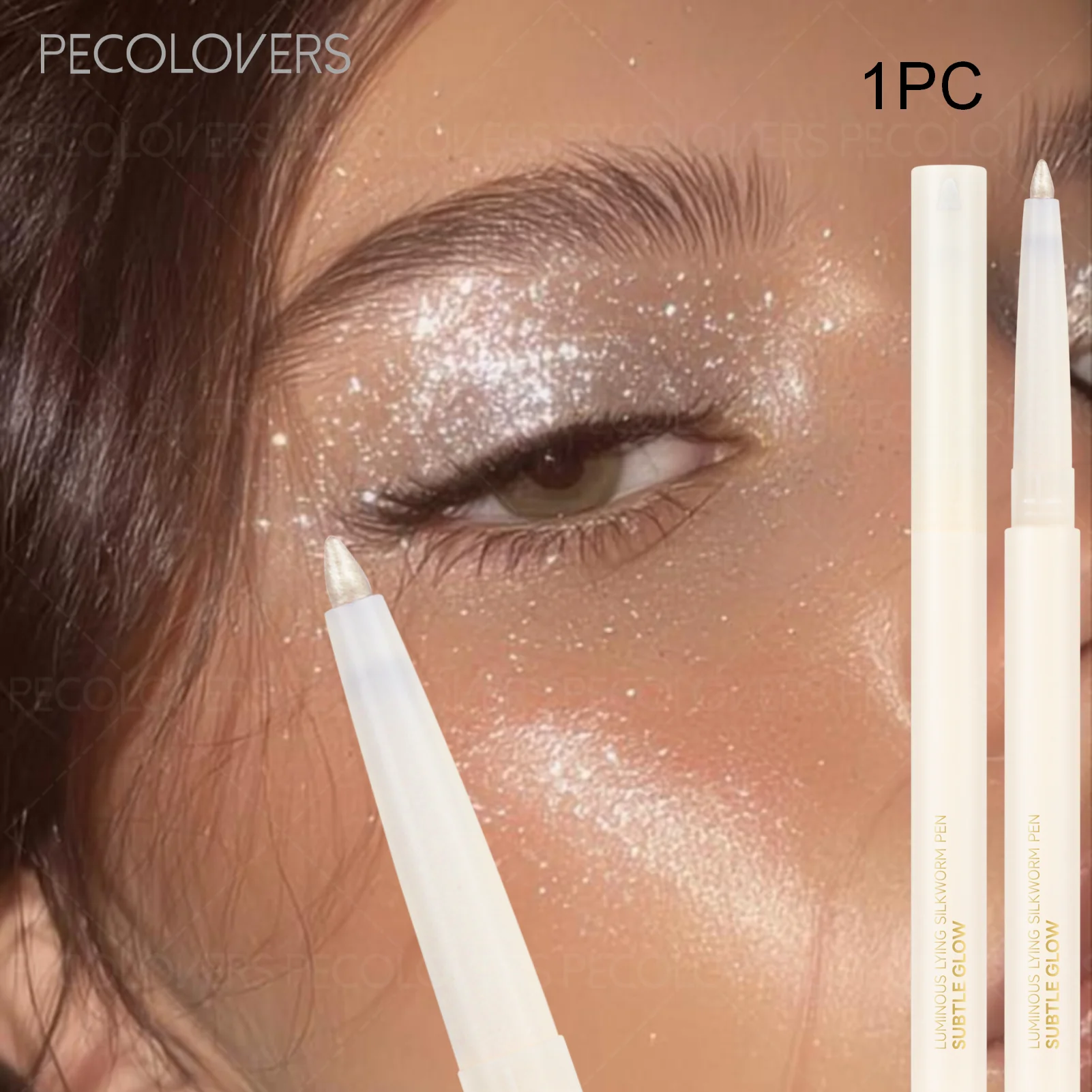 1 pc Smooth Nib Lying Silkworm Pen, Waterproof and Long-Lasting, Multi-Functional Lying Silkworm Pen, Eye Cosmetics