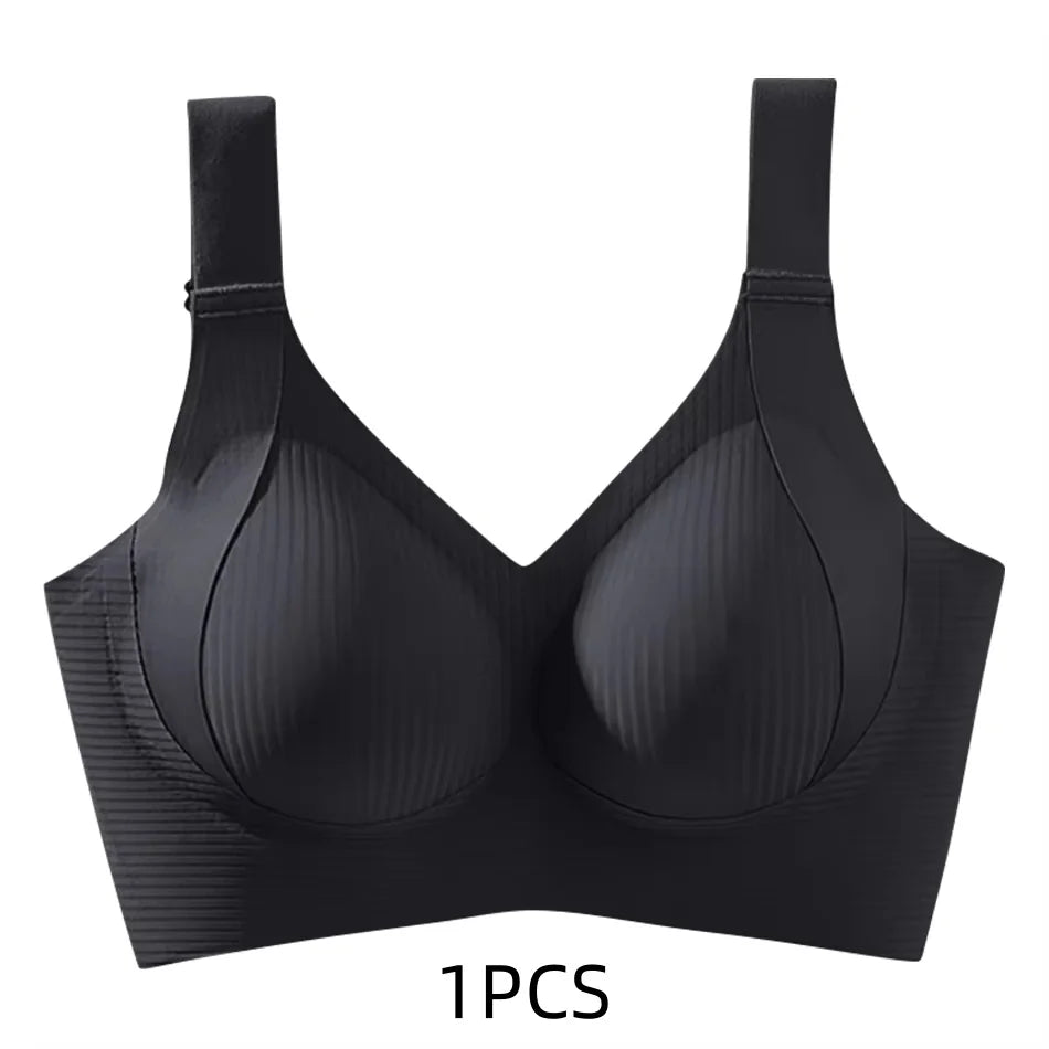 Seamless Wireless Bra For Full Busts And Petite Figures, Thin Light Support, No Wires, Pull Up Anti Sagging