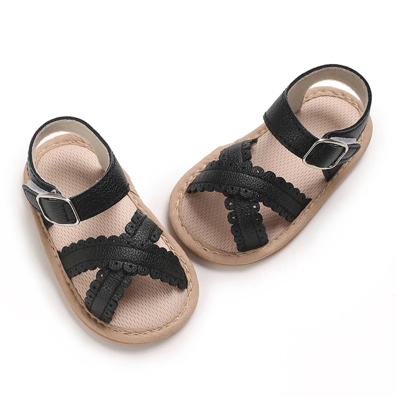 Summer newborn children's shoes, girls' sandals, children's shoes, outdoor casual walking shoes, 0-18 months old