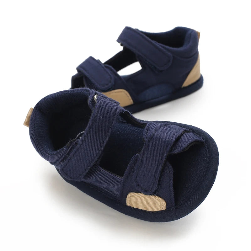 2025 New 0-18M Summer Newborn Baby Girls Boys Sandals Shoes Butterfly Flat With Heel Soft Bottom Anti Slip Shoes