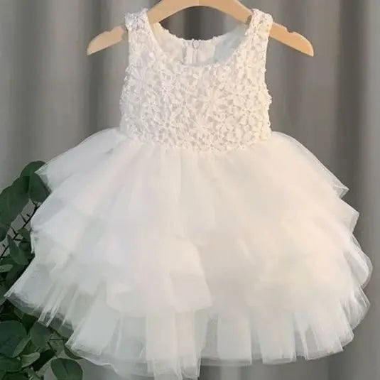 2026 Summer Kids Vest Dress Princess Tutu Skirt Performance Outfit Set Girls Sleeveless Dress