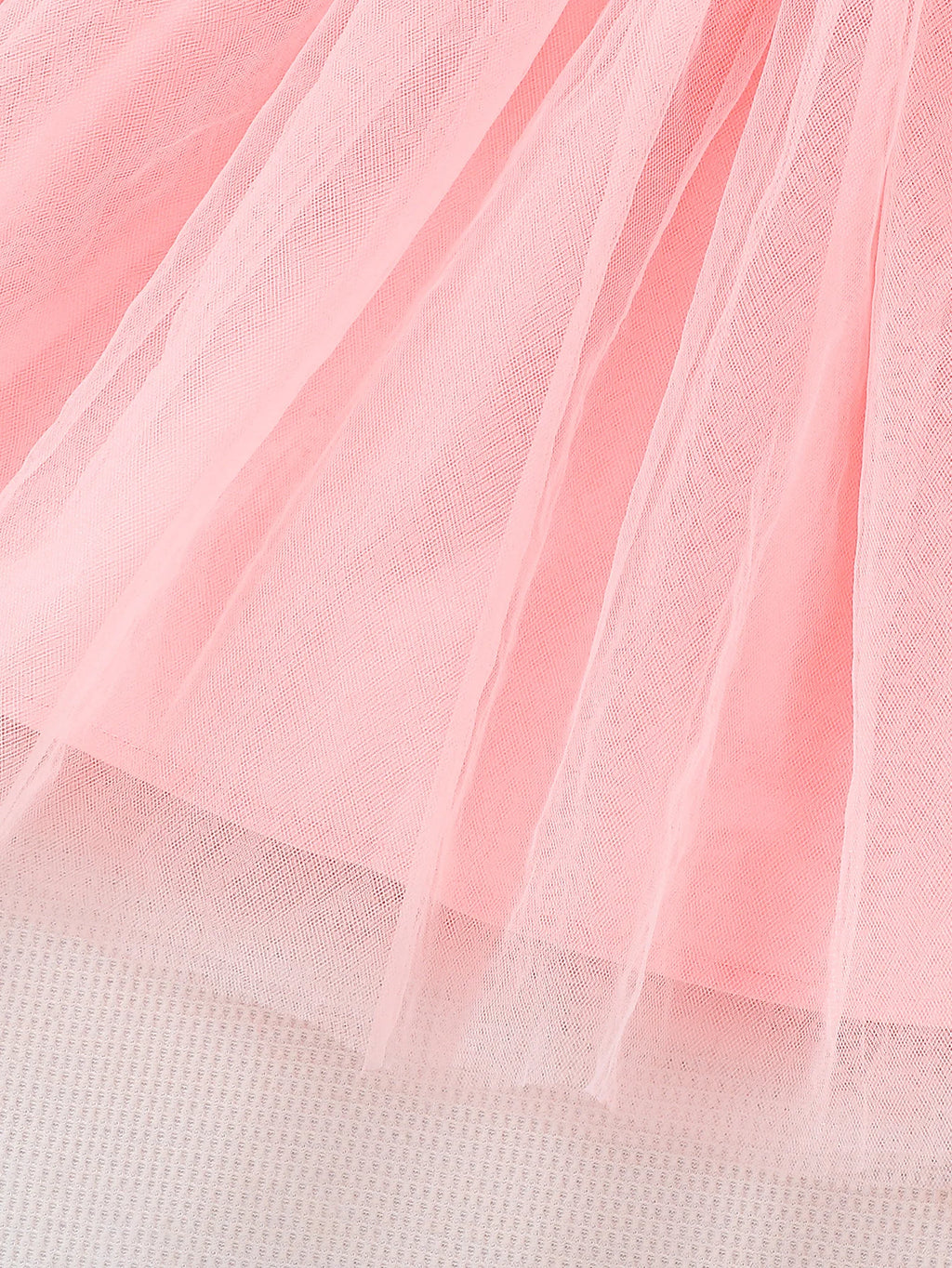 Girls Casual Summer Pink Mesh Sleeveless Dress Children's Fashion Lightweight Skirt for Girls Ages 4-12