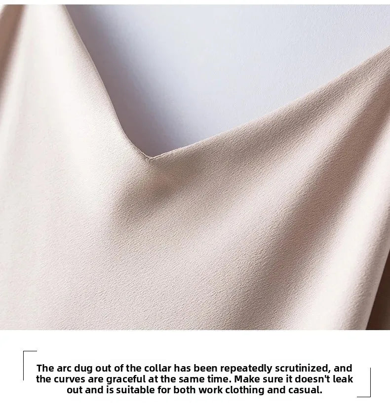 Silk Satin Wrap Dress Women's Base Fashion Spring Summer Beach Holiday Long Dress V-neck Sleeveless Empire Waist Ankle-length