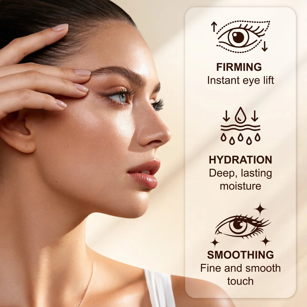 10 IN 1 Roller Eye Serum 15ml, Retinol Collagen Caffeine Peptides Niacinamide Hyaluronic Acid, Moisturizing Firming Lifting Eye Serum for Under Eye Daily Skin Care