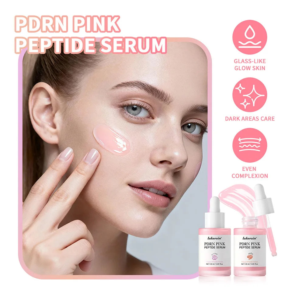Salmon DNA PDRN Pink Peptide Serum Pink Glow Serum Remove Skin Darkness Hydrating Moisturizing Firming Korean Skincare Gifts