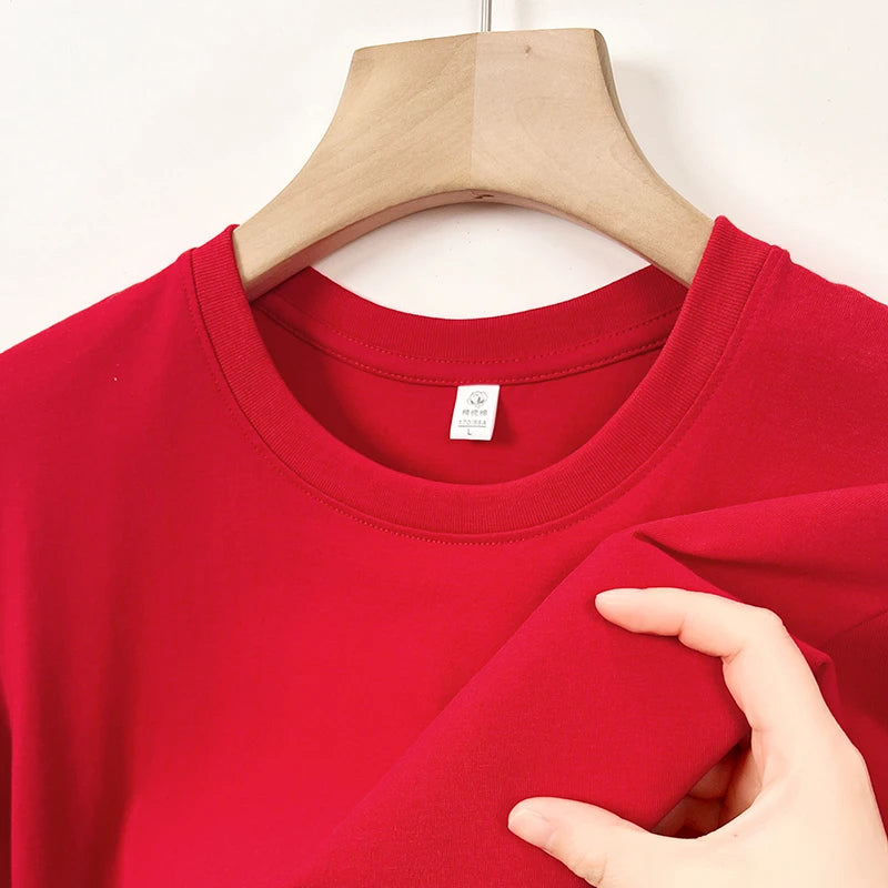2025 New Men's Korean Casual Cotton Short Sleeved Round Neck T-shirt Summer Fashionable and Comfortable Versatile Top
