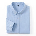 Men's Slim-Fit Oxford Cotton Shirt: Long Sleeves, Casual Breathable Fabric, Exquisite Craftsmanship, Brand with OEM Processing