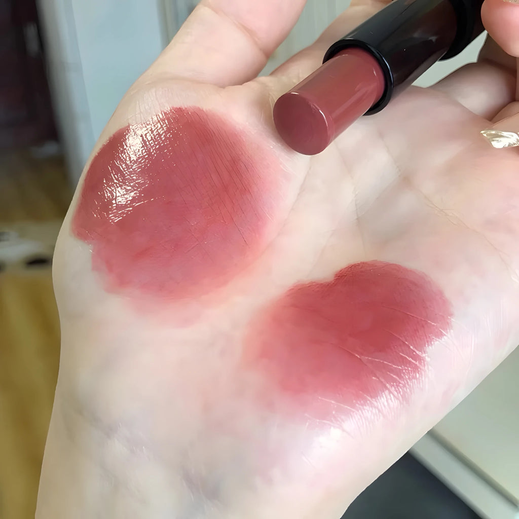 Lipstick Red Brown Lipstick Waterproof Moisturizing Mirror Lip Gloss Natural Long-Lasting Makeup Valentine's Day Gift
