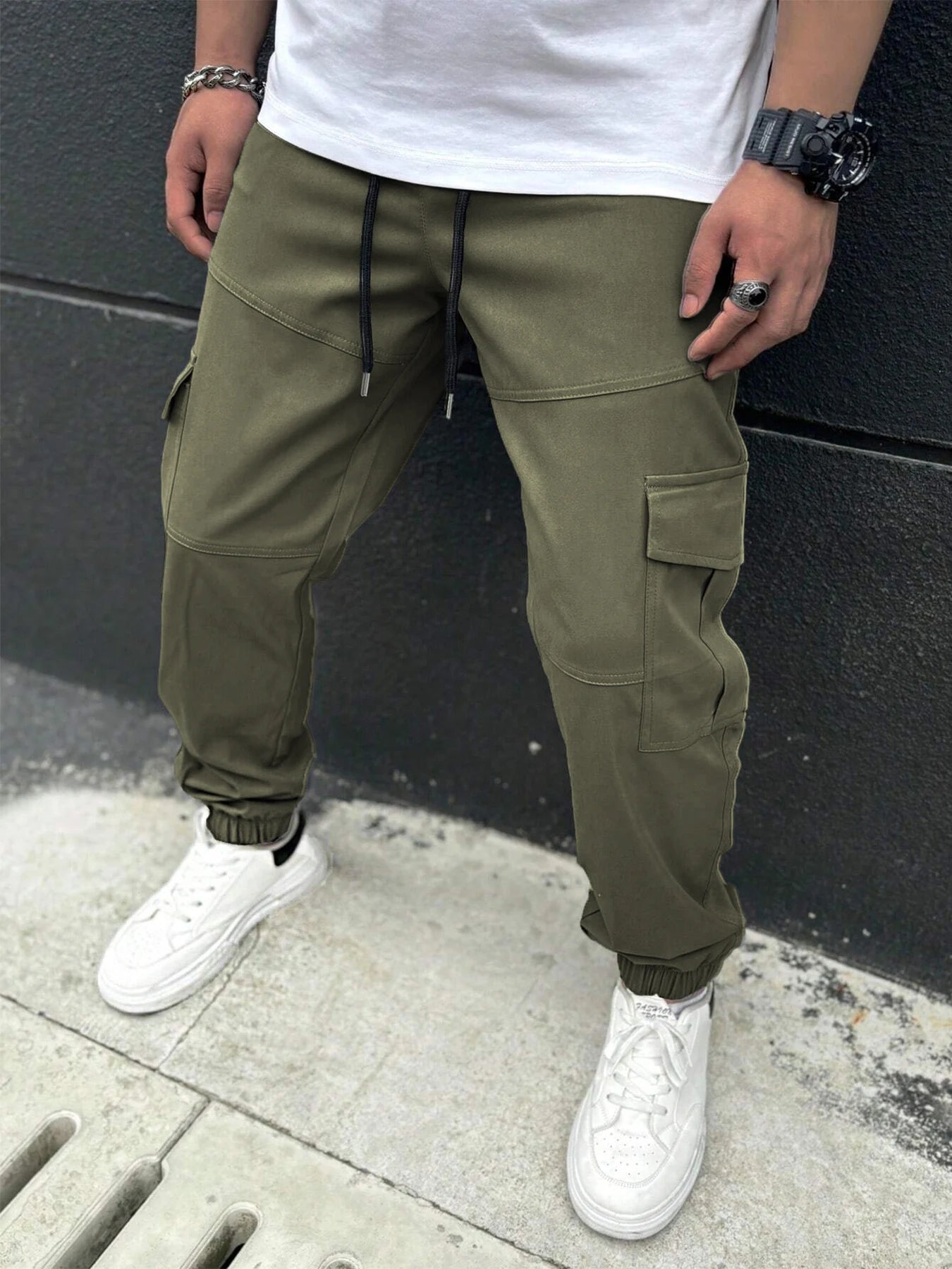 American Trendy Workwear Pants Casual Multi-Pocket Men's Harlan Loose Casual Trousers Comfortable Street Style Cargo Trousers