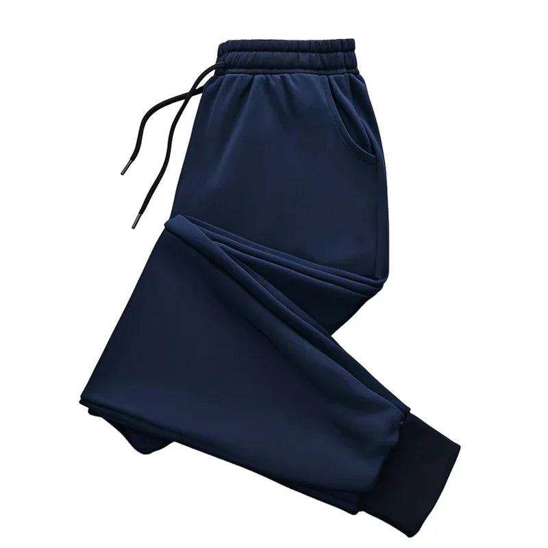 Men's Tapered Jogger Sweatpants - Drawstring Knit Casual Trousers