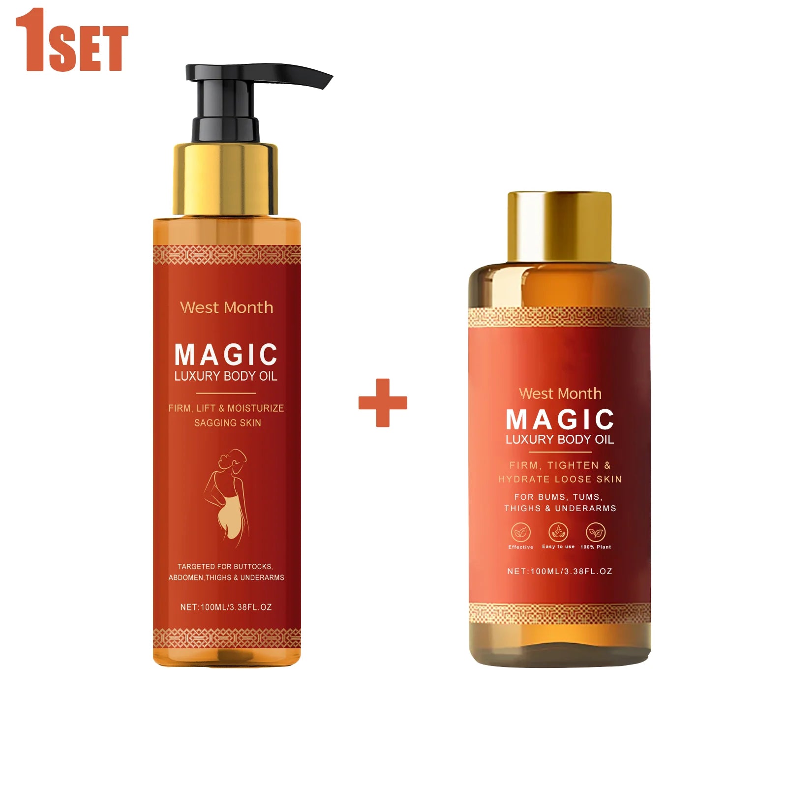 West Montr Body Tightening Moisturizing Oil and Moisturizing Oil Moisturize Soft and Tightening Skin Daily Care Nourishing Oil