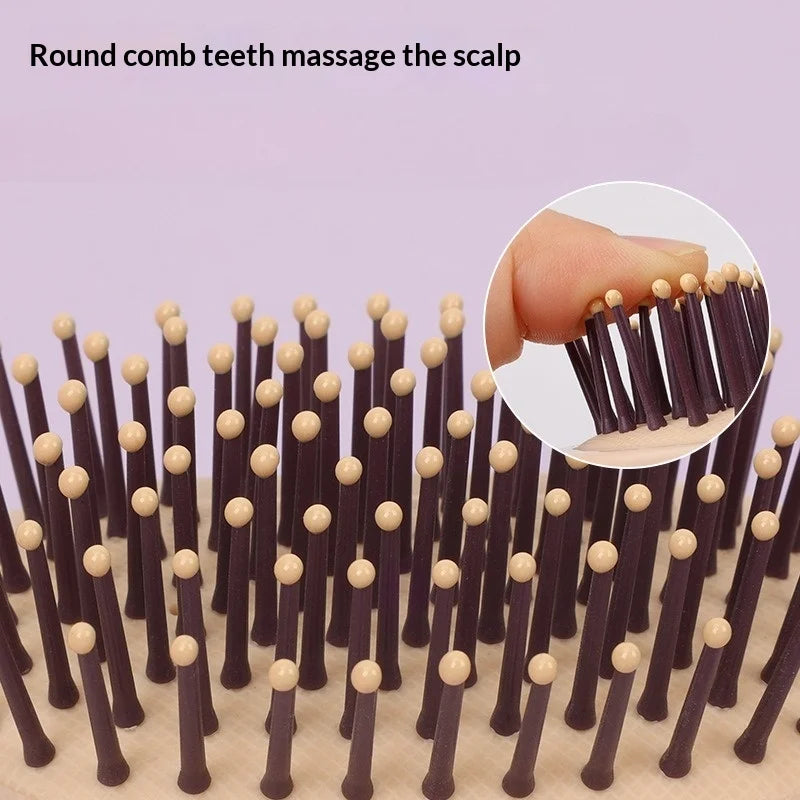 Air Cushion Scalp Massage Brush Portable Detangling Hairdressing Massage Comb For Women Home Use Travel Size Soft Bristles Brush