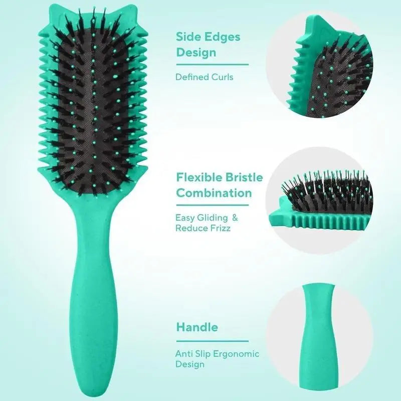 Soft Bristle Curly Hair Shaping Styling Brush For Men Women Portable Household Daily Hair Care Supply