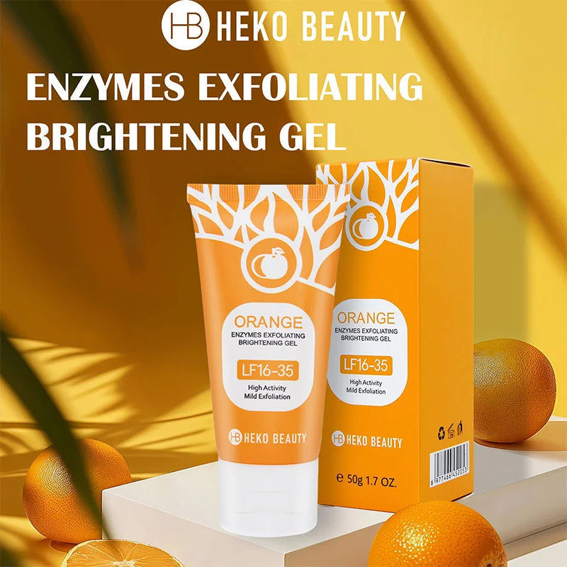 Orange Extract Exfoliating Peeling Gel Niacinamide Vitamin C Gentle Non-irritating Hydrate Nourish Dry Skin Daily Skincare