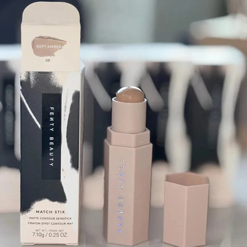 Fenty Beauty Multi-Color Contour Stick Concealer Facial Matte 3D Diamond Highlight Non Fading Water Gloss Lip Glaze Gloss Makeup