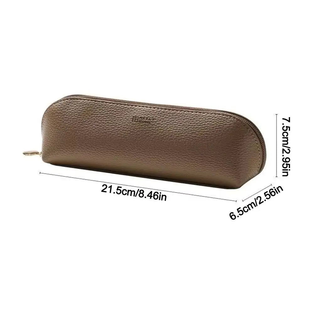 Cosmetic Bag Organizer Portable PU Leather Makeup Case For Travel Brushes And Toiletries For Travelers