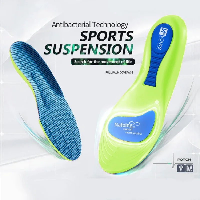 Orthopedic Insoles For Feet Sport Shock-Absorbing Insole For Shoes Arch Support Plantar Fasciitis Templates Pads Men Women'S Sole