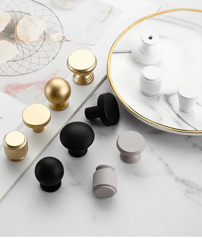 Handles Drawer Cabinet Furniture Kitchen Handles for Cabinet Knob Door Drawer Furniture Kitchen Golden Silvery European Style