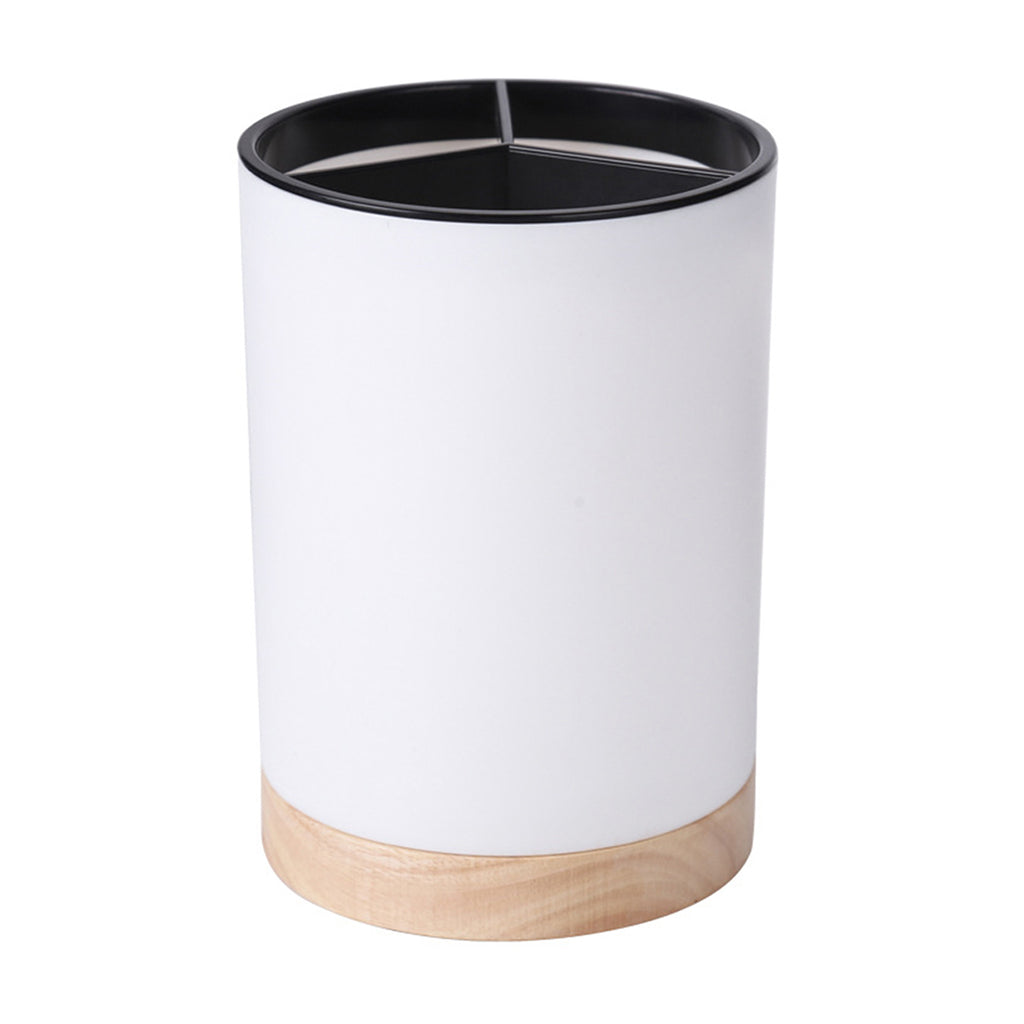 Cubo de almacenamiento de vajilla de cocina, soporte para utensilios, escurridor de cubiertos, estante de almacenamiento de palillos y cucharas de plástico, desmontable con 3 divisiones