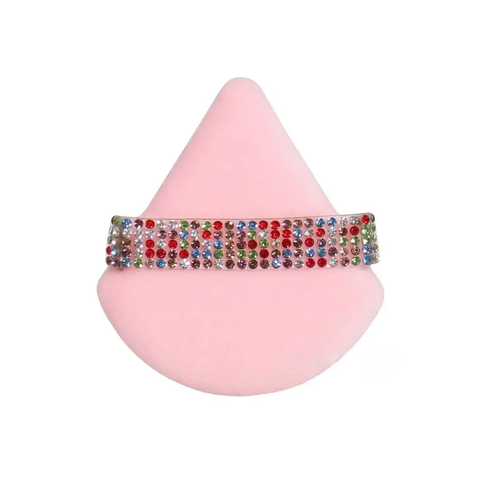 New Diamond Triangle Powder Puff Sponge Velvet Triangle Powder Puff Facial Beauty Soft Smooth Face Makeup Tool Makeup Sponge