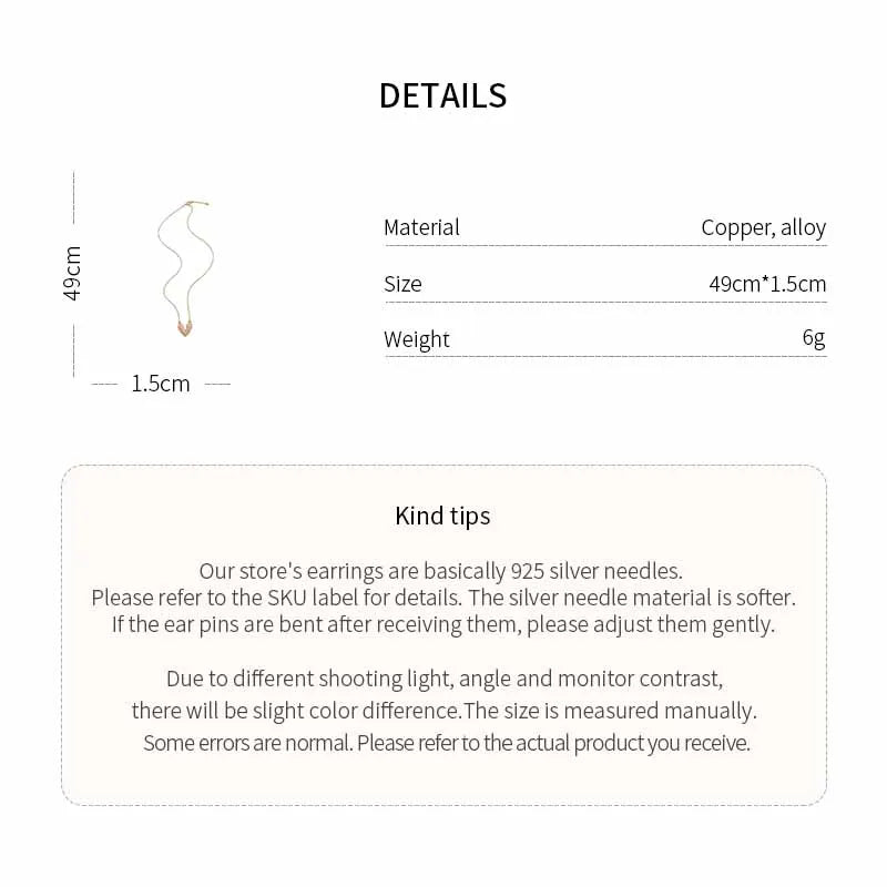 Electroplated Oil Drop Love Pendant Simple and Fashionable Necklace Light Luxury Elegant and High-End Necklace