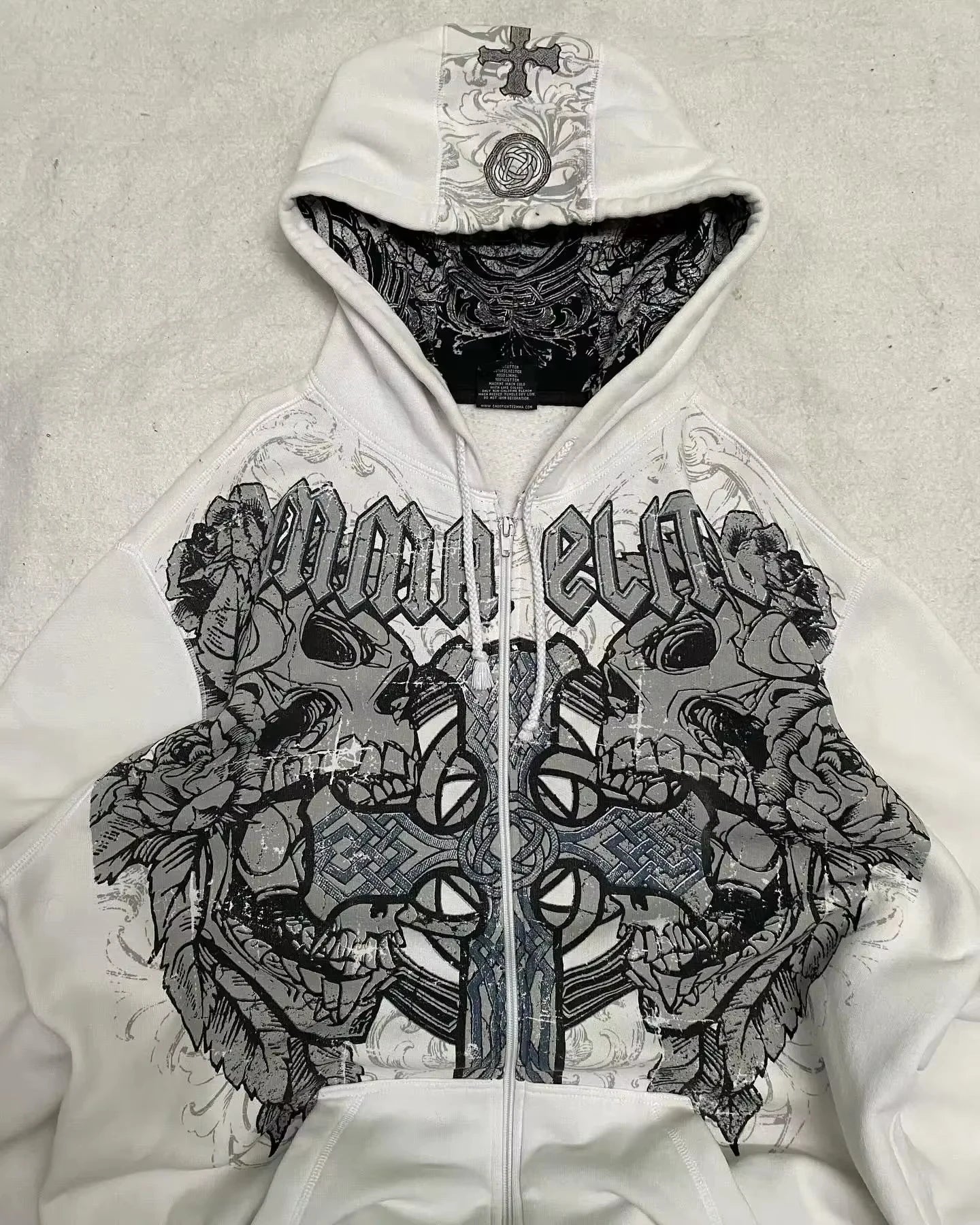 Y2K Retro Hoodie Men Printed Camouflage Pattern Pullover Sweatshirts High Street Hip Hop Streetwear Oversized Unisex Camo Hoodie