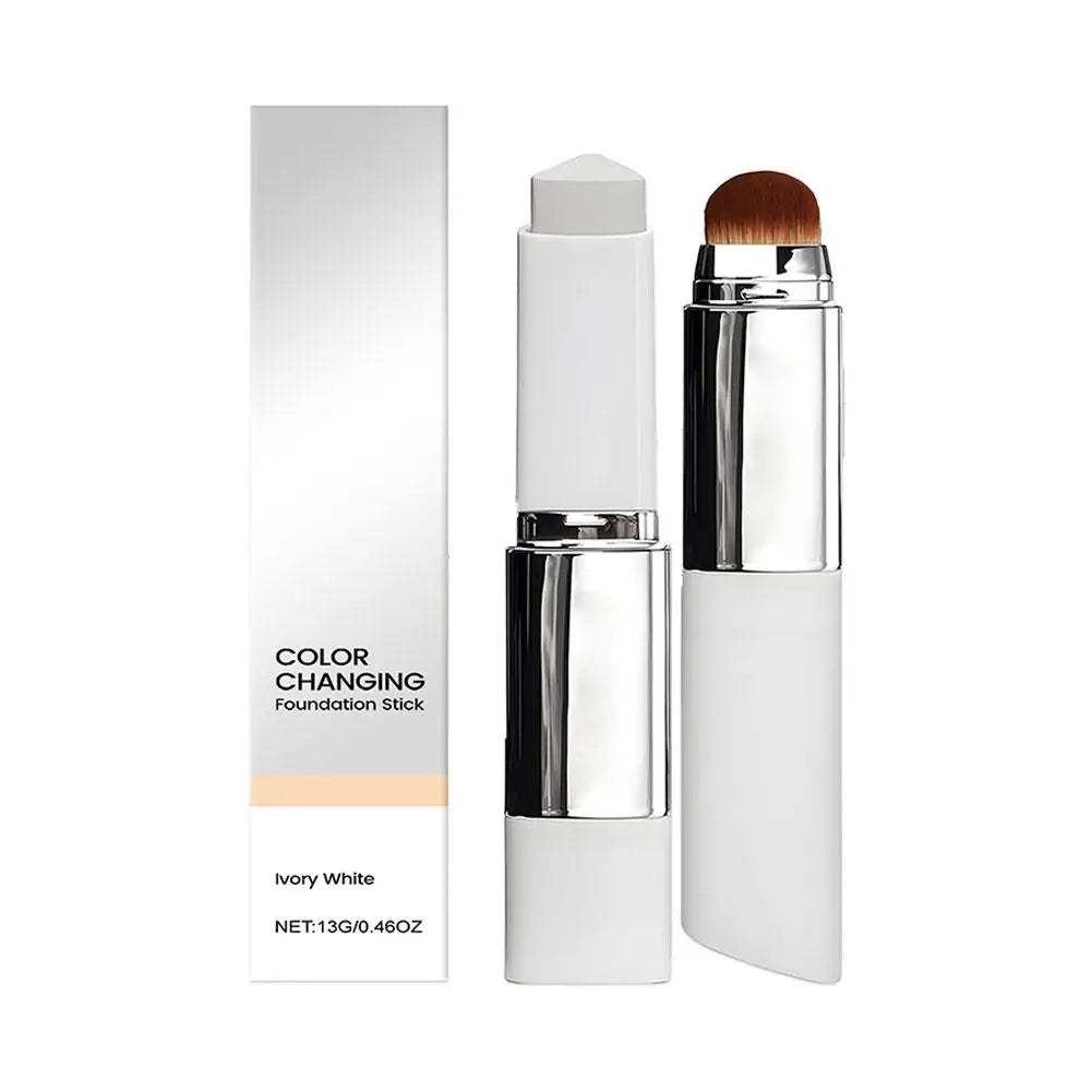 Color Changing Foundation 2 In 1 Stick Lightweight Moisturizing Brightening For All Skin Types