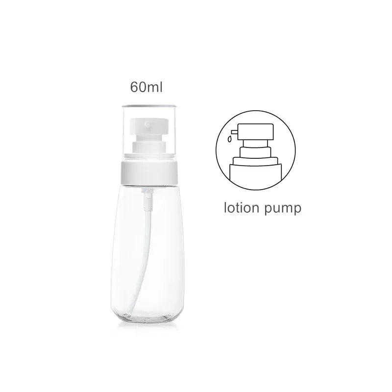 Upg Fine Mist Spray Bottle Set 30ml 60ml 100ml Refillable Travel Bottle With Lotion Pump