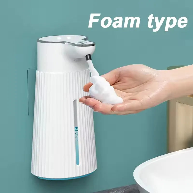 Dispensador de jabón automático sin contacto con sensor inteligente de 350 ML de capacidad para mesa o pared, bomba de desinfectante de manos para cocina y baño