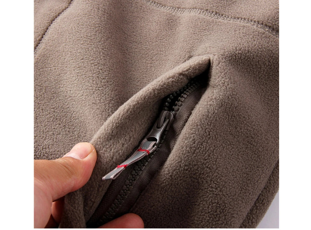 DIMUSI Winter Men's Polartec Fleece Jackets Man Velvet Windbreaker Coats Mens Mountain Ski Soft Shell Warm Jackets Clothing