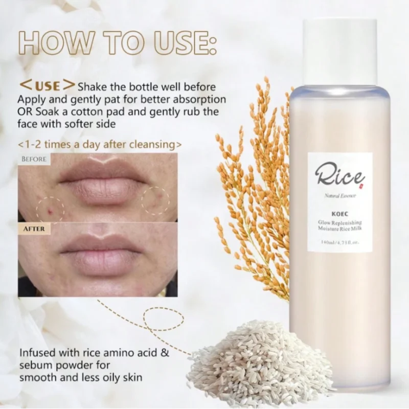 3pcs Rice Honey Facial Skincare Set Rice Extract Moisturizing Essence Facial Soothing Toner Honey Revitalizing Overnight Mask