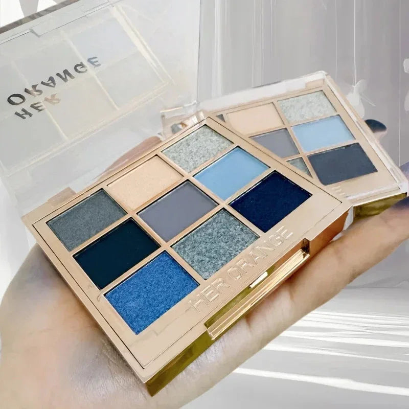 CT Nine Colors Eye Shadow Natural Base Makeup Plate of Multi-purpose High Light Eye Shadow Eye Details Cool Lip Gloss Makeup Set