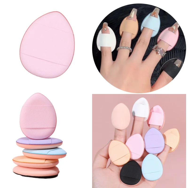 YS00079-- Mini finger puff small air cushion concealer water drops cotton candy makeup finger puff 1pcs/3pcs35pcs/10pcs