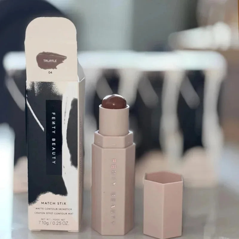 Fenty Beauty Multi-color Contour Stick Concealer Facial Matte 3D Diamond Highlight Non Fading Water Gloss Lip Glaze Gloss Makeup