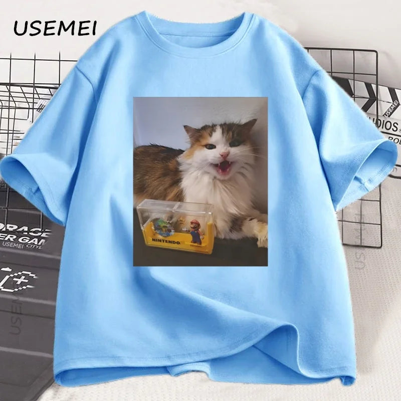 Forsaken Skin 007N7 Love Cat T Shirt Men Women'S Game Cosplay Tshirt Funny Graphic Tees Cotton Short Sleeve Round Neck T-Shirt