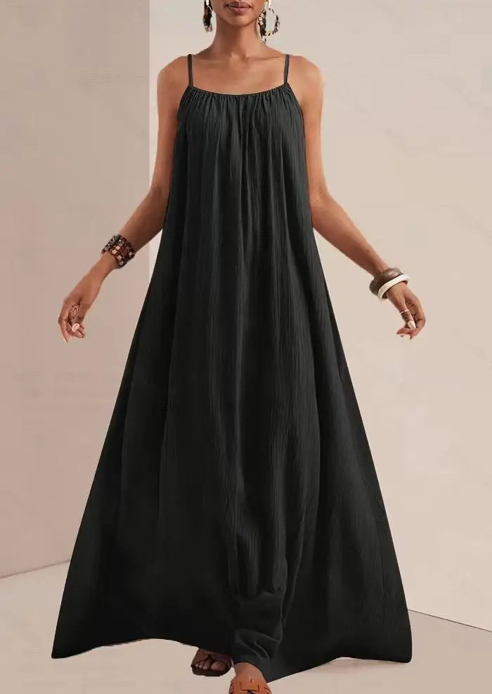 2026 Summer New Elegant Pure Color Strapless Maxi Dress Fashionable Gown for Women Elegant Simple Design Floor-Length Dress