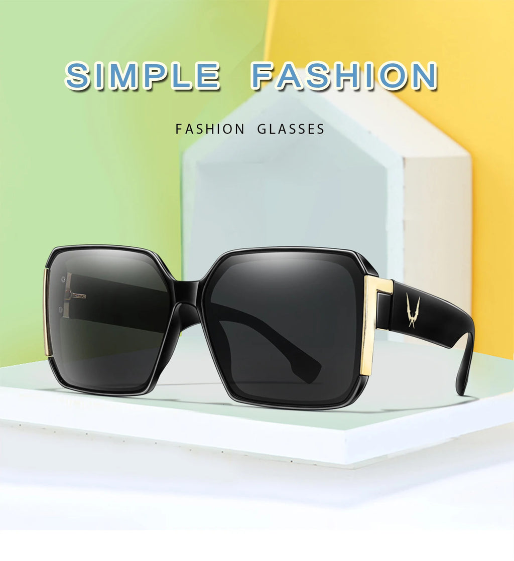 Fashion Sunglasses for Women Casual Square Shades with UV Protection for Daily wearing, Fishing, Driving, Golf, Travel With Box